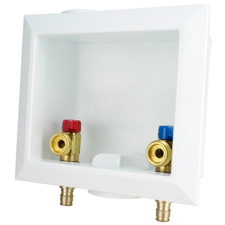 Apollo Expansion Pex 1/2 in. Brass PEX-A Barb Washing Machine Outlet Box EPXBOXWM